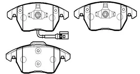 Brake Pad Set, disc brake (HP9599)