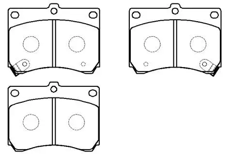 Brake Pad Set, disc brake (HP5025)