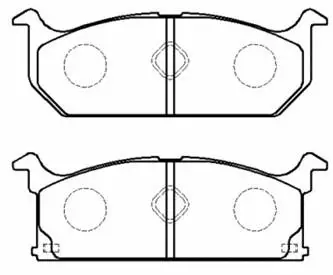Brake Pad Set, disc brake (HP8443)