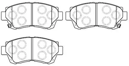 Brake Pad Set, disc brake (HP9119)