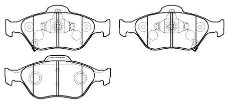 Brake Pad Set, disc brake (HP9162)