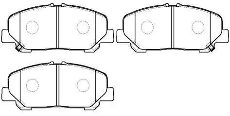 Brake Pad Set, disc brake (HP9161)