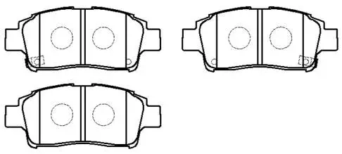 Brake Pad Set, disc brake (HP5018)