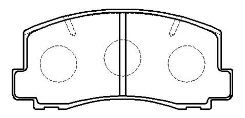 Brake Pad Set, disc brake (HP5012)