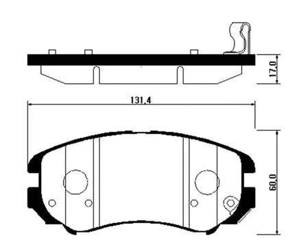 Brake Pad Set, disc brake (HP0009)