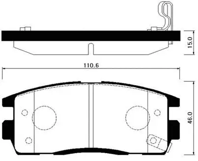 Brake Pad Set, disc brake (HP2019)