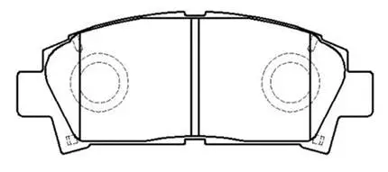 Brake Pad Set, disc brake (HP8506)