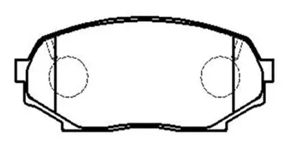 Brake Pad Set, disc brake (HP8266)