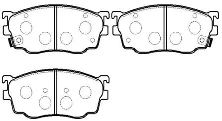 Brake Pad Set, disc brake (HP8235)
