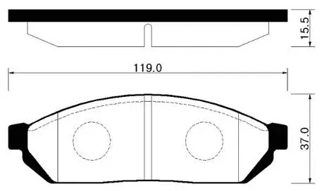 Brake Pad Set, disc brake (HP2013)