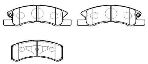 Brake Pad Set, disc brake (HP9281)