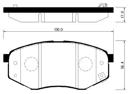 Brake Pad Set, disc brake (HP0041)