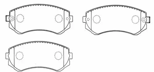 Brake Pad Set, disc brake (HP8315)