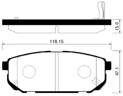Brake Pad Set, disc brake (HP1018)