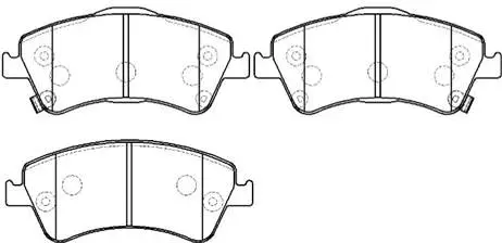 Brake Pad Set, disc brake (HP9927)