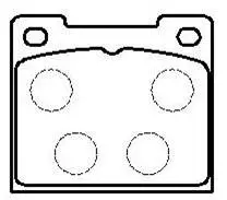 Brake Pad Set, disc brake (HP8552)