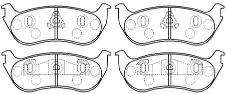 Brake Pad Set, disc brake (HP5160)