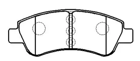Brake Pad Set, disc brake (HP9606)