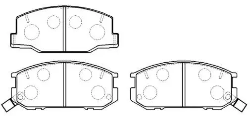 Brake Pad Set, disc brake (HP5038)
