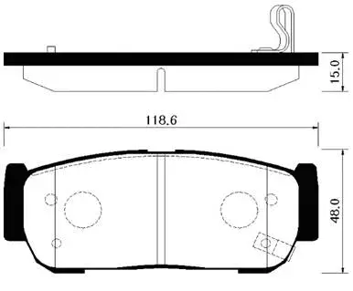 Brake Pad Set, disc brake (HP1026)