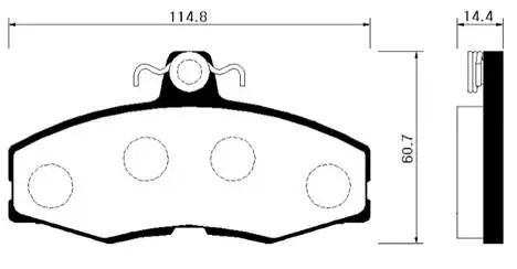 Brake Pad Set, disc brake (HP0035)