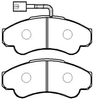 Brake Pad Set, disc brake (HP9592)