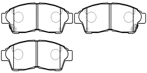 Brake Pad Set, disc brake (HP5001)