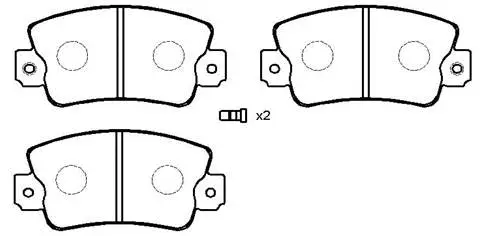 Brake Pad Set, disc brake (HP9523)