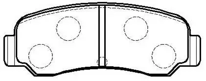 Brake Pad Set, disc brake (HP8299)