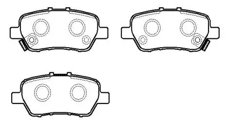 Brake Pad Set, disc brake (HP9244)