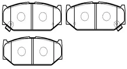 Brake Pad Set, disc brake (HP9743)