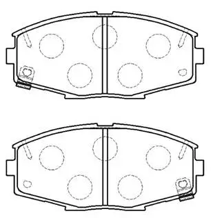 Brake Pad Set, disc brake (HP9798)