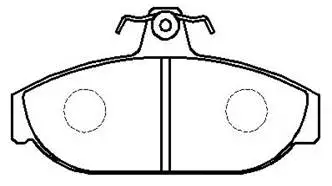 Brake Pad Set, disc brake (HP8553)