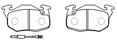 Brake Pad Set, disc brake (HP8385)