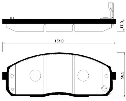 Brake Pad Set, disc brake (HP0029)