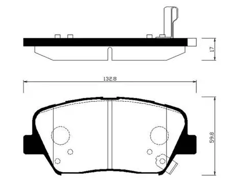 Brake Pad Set, disc brake (HP1049)