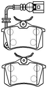 Brake Pad Set, disc brake (HP9361)