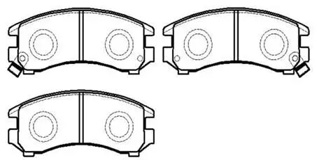 Brake Pad Set, disc brake (HP8353)