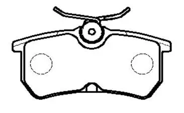 Brake Pad Set, disc brake (HP9515)