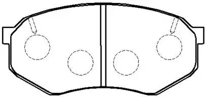 Brake Pad Set, disc brake (HP8248)
