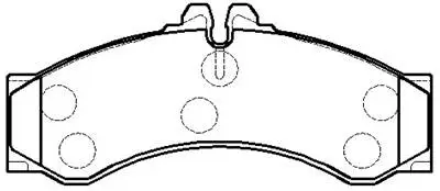 Brake Pad Set, disc brake (HP9547)