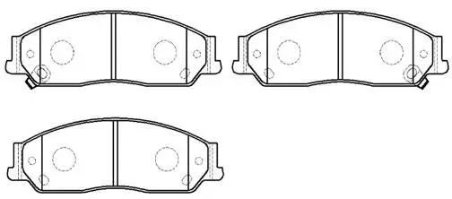 Brake Pad Set, disc brake (HP5033)