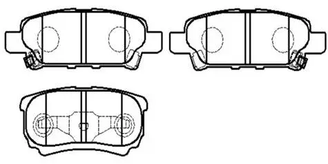Brake Pad Set, disc brake (HP8302)