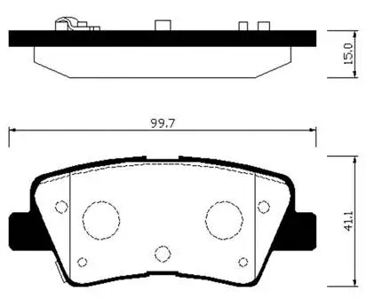 Brake Pad Set, disc brake (HP0046)