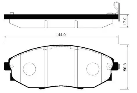 Brake Pad Set, disc brake (HP2015)