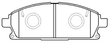 Brake Pad Set, disc brake (HP9079)