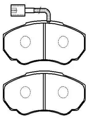 Brake Pad Set, disc brake (HP9591)