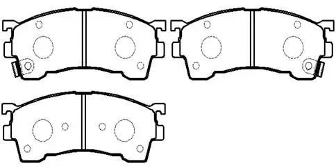 Brake Pad Set, disc brake (HP5026)