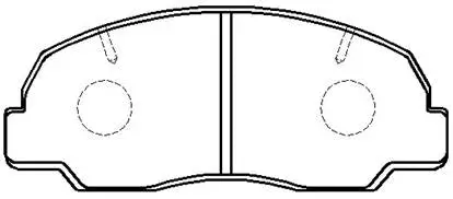 Brake Pad Set, disc brake (HP8250)