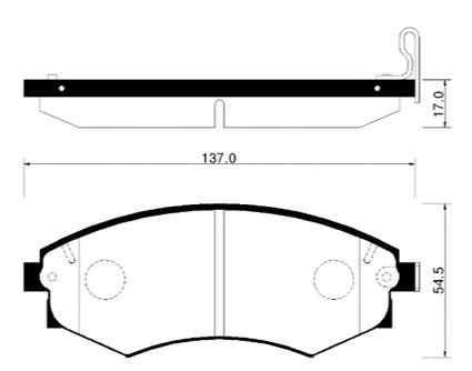 Brake Pad Set, disc brake (HP0006)